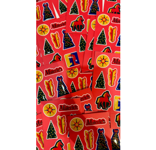 Набір об’ємних новорічних наліпок