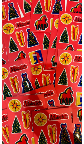 Набір об’ємних новорічних наліпок - фото 1 Набір об’ємних новорічних наліпок - фото 1